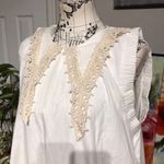 ZARA Tunic Crochet A-line Lace sleevesless shirt tired relaxed Coastal Cottage Western Coquette Rustic Prairie Coastal Cottage Western Coquette Wedding Beach Super Flare Photo 4