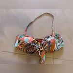 The Bikini Lab  Tropical Oasis Bandeau Bikini Top size L floral Photo 7