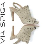 via spiga  Nellie Cut Out Open Toe Bootie Grey Sz 9 Photo 1