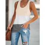 Womens Color Block Yoga Tank Photo 4