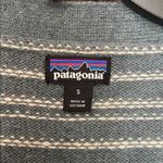 Patagonia  Gray and White Striped Knit cardigan small Photo 1