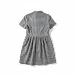 Madewell Black White Gingham Drop Waist Collared Button Front Dress 6 Photo 1