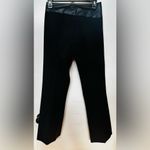 Absolu Paris Women's Black Leather Waist Accent Belt Pants Size 36 EU 6 US Photo 6