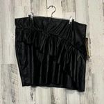 Like an angel Black faux leather skirt Photo 0