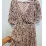 Mac Duggal 93681 Vintage Lilac Pink Sequined Butterfly High Low Gown Dress 2 Photo 7