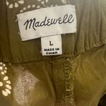 Madewell  Printed Floral Batik Green Pull On Shorts Size Large Photo 3
