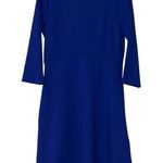 maison Jules womens large dress bright sapphire half sleeve knee length new Blue Photo 0