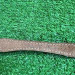 vintage girls western belt one size Leather W/ Hearts Circle Y y2k USA Made Tan Photo 4