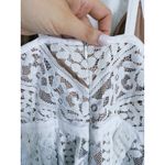 Tracy Reese Fairy Boho Lace Mini Dress 10 White Bridal Bachelorette Event Party Photo 6
