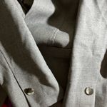 Brooks Brothers  Blazer Women 10 Gray Suit Jacket Wool Blend Business One Button Photo 3