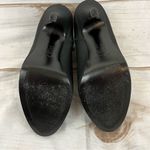 Nina Shoes Black Fabric 4 1/2” Heels Ruffles Zippers Dress Bootie Pumps Size 8M Photo 10