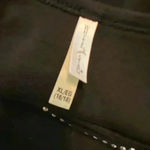 White Stag  Black Cotton Long Sleeve Crew Neck Pullover Bedazzled Orange Size XL Photo 8