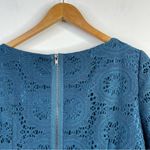 Adrianna Papell Dark Teal Bateau Neck Crochet Lace Short Sleeve Dress 14W 14 new Photo 7