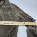 ZARA  Jacket Womens Medium Olive Green Lightweight Open Front Drape Casual Belted Photo 5