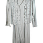 Wild Rose Vintage 90s  Blue Lace‎ Button Tea Cottage Core Prairie Dress 10 NWT Photo 0