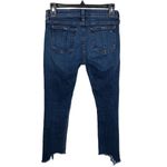 Rag and Bone Capri Ripped Hem Denim Blue Jeans in Hampton W1526K520HAM Size 26 Photo 2