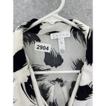 Leith Women's Blouse Surplice Long Sleeve Feather Brushstrokes Print Size XS Photo 7