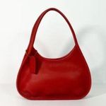 Coach  1998 Ergo Vintage Zipper Small Hobo One Shoulder Purse Bag Red Leather EUC Photo 0