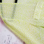 Banana Republic  NEON YELLOW GREEN ALLOVER LEOPARD PRINT SHEER POCKET FRONT TUNIC Photo 4