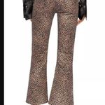 frame denim Frame Le Crop Mini Coated Bootcut Kick Flare Jeans Leopard Womens Size 24 Photo 3