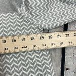 Aspen Cowl Neck Sweater Grey Chevron size Large White Photo 9