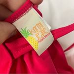 Kortni Jeane ‎ v-neck peplum bikini top deep pink size XS Photo 2
