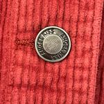 Angel Kiss Corduroy Jacket Pink Orange Size Small Cropped Photo 2