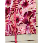 Erika  Dress Midi Hawaiian floral Tropical 100% Rayon Size Medium Photo 6