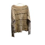 Club Monaco Women's Drop Shoulder Cable Knit Sweater Brown Size L Pullover‎ Casual Photo 4