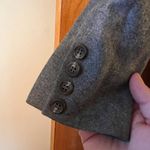 Ralph Lauren Wool Coat With Belt Gray Vintage Blue Label Made USA Size 10 FLAW Photo 12