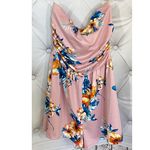 Windsor NWT Floral pink romper shorts woman small tube top summer soft tropical Photo 4