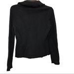 Talbots ‎ Petites Merino Wool Fringe Blazer Sweater Black Size P Photo 1