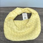 Urban Expression Urban Expressions | Buttery Yellow Faux Leather Woven Hobo Bag 💛 Photo 3