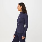 FIGS  On Shift Contour Knit Jacket in Navy, Size Small Photo 1