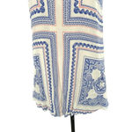 Lovers + Friends Lovers +‎ Friends Colette Dress Bella Scarf Print White Blue Size Medium Photo 4