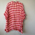 Plaid smocked button up 4x colorful top blouse ruffle feminine gingham cute Pink Photo 8