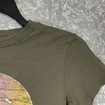 Vans  Junior's Olive Green Landscape Baby Tee - Size XS - Short Sleeve T-Shirt Photo 1