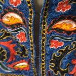 Embroidery Armenian Vest with Floral Multicolor Embroidery small Blue Photo 1