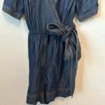 Anthropologie  Pilcro and the Letterpress Belted Blue Denim Romper Size: 6 Photo 3