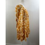 Saylor The Fritz Long Sleeve mini dress in White and Orange. Size M. Photo 5