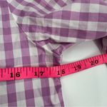 The Shirt by Rochelle Behrens The Kimberly Shirt lavender check ruffle sz S Purple Photo 4