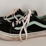 Vans Old Skool Skateboard Low Top Sneakers Black & Mint Size 7M / 8.5W Photo 4