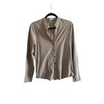 James Perse NWT James Peres V-Neck Long Sleeve Button-Up Top Size: S Photo 2