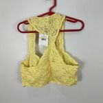 Free People Bralette Womens Small Yellow Lace Intimately Racerback Soft Stretch Photo 4