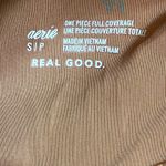 Aerie  One Piece Shine Pique Wrap Swimsuit Cut Out Full Coverage Size SP NWT Photo 5