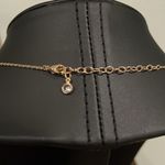 Double sided disc Initial T Gold tone necklace NEW Photo 6