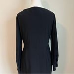 Chiara Boni La Petite Robe Iza Black Dress NEW Size 14 Long Sleeve Formal Photo 7