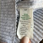 Aerie - Rebel Cropped Tank Top Raw Hem Heather Gray Ribbed High Neck Size Small Photo 6