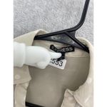 EXPRESS  Women's button Down Shirt Polka Dot Roll Tab Sleeve Size Small Sheer Photo 7