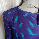 Loft Ann Taylor Sheer Purple Blouse Top Photo 1